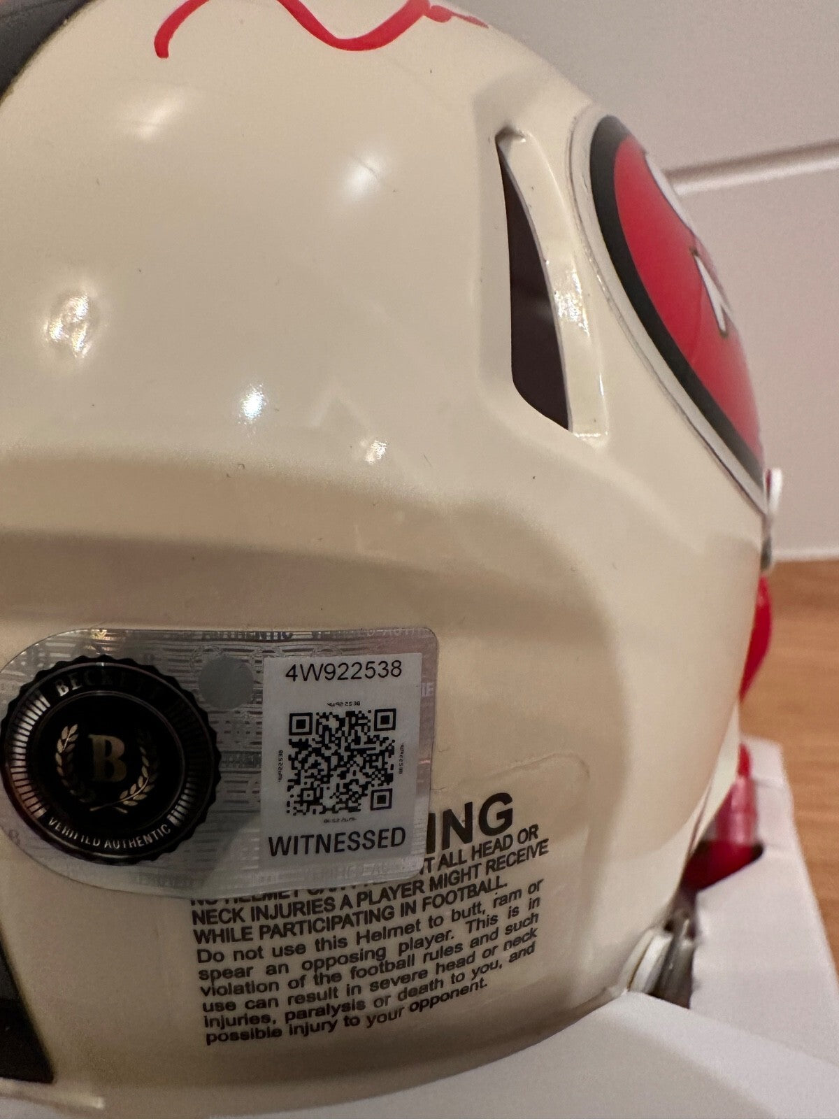 Dre Greenlaw Signed 49ers Retro Riddell Mini Helmet – Beckett Witnessed