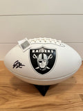 Geno Smith Signed Las Vegas Raiders Logo Football – Fanatics Authenticated