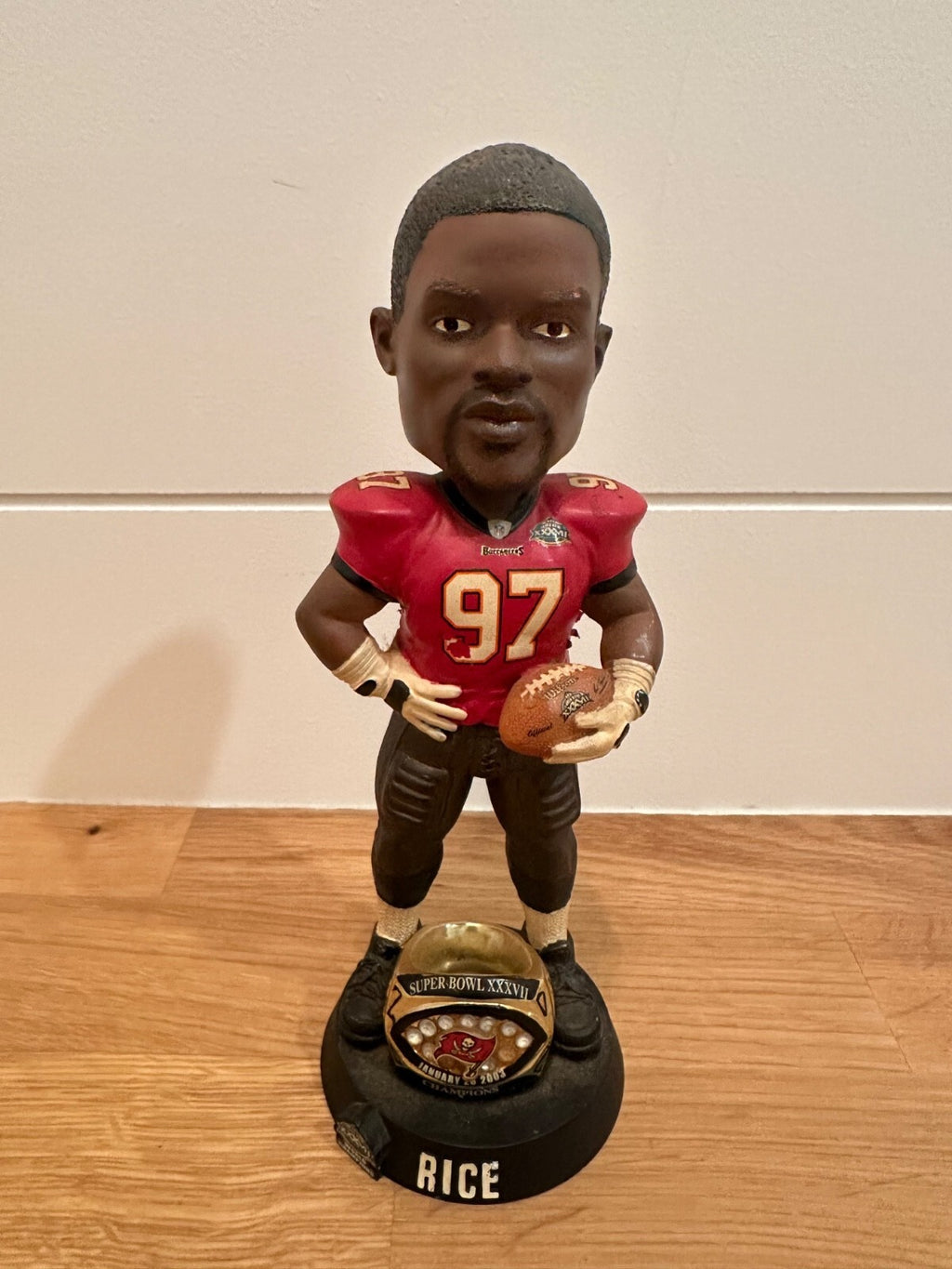 Simeon Rice Buccaneers Super Bowl XXXVII Limited Edition Bobblehead