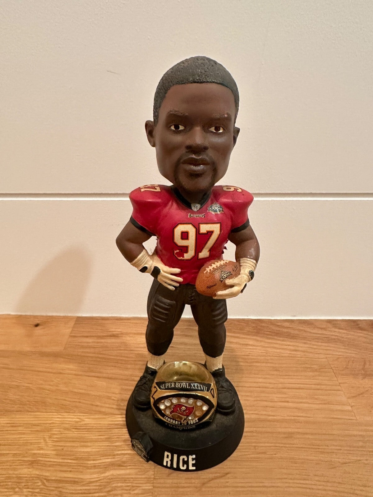 Simeon Rice Buccaneers Super Bowl XXXVII Limited Edition Bobblehead