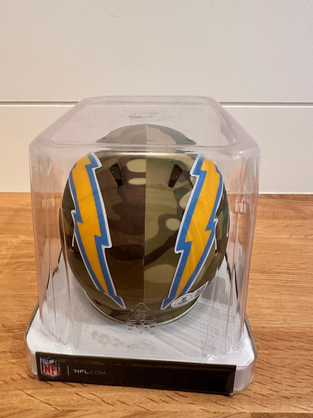 LaDainian Tomlinson Signed Chargers Camo Alternate Riddell Speed Mini Helmet —