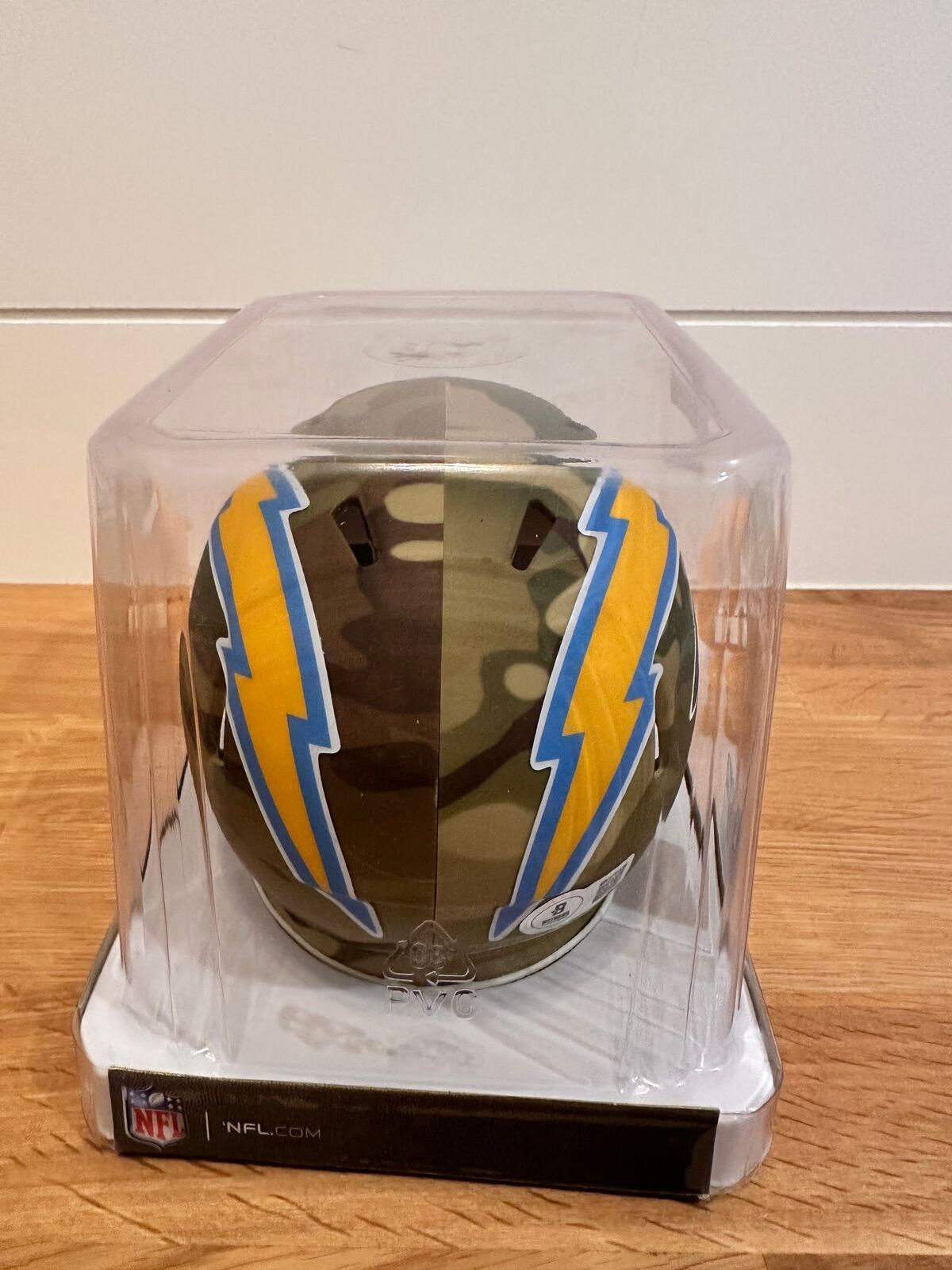 LaDainian Tomlinson Signed Chargers Camo Alternate Riddell Speed Mini Helmet —