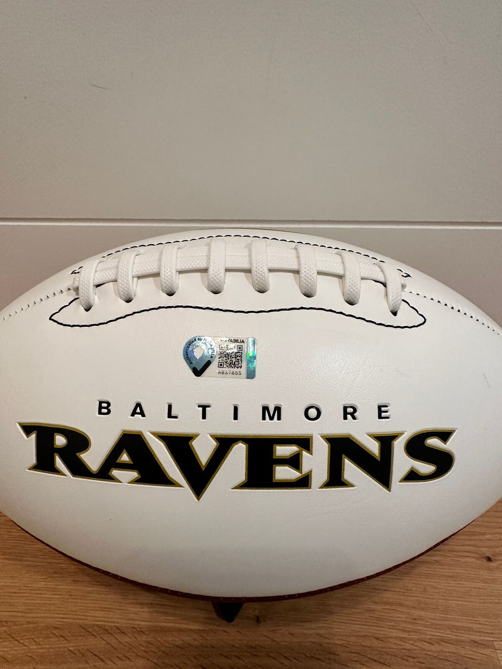 Ricky Williams Signed Baltimore Ravens Logo Football — Metabilia Certified