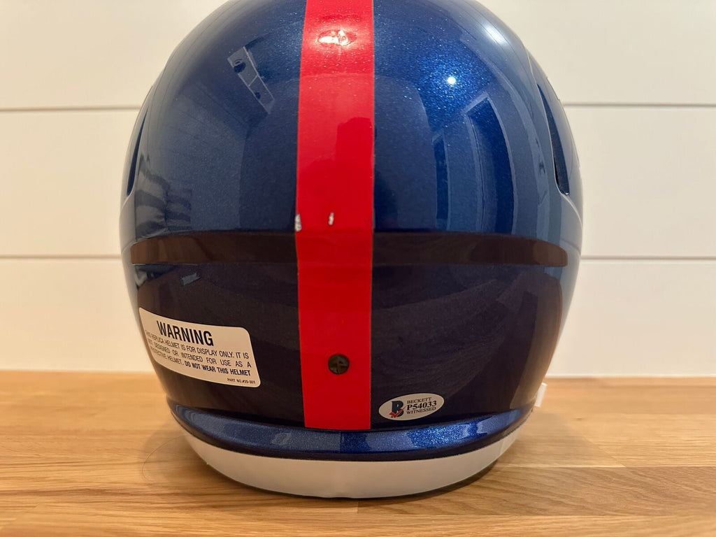 Dexter Lawrence Signed New York Giants Full-Size Riddell Replica Helmet –