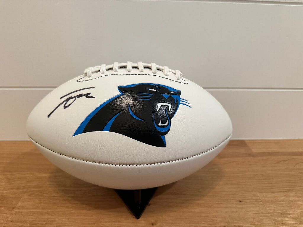 Tetairoa McMillan Signed Carolina Panthers White Panel Football – Fanatics