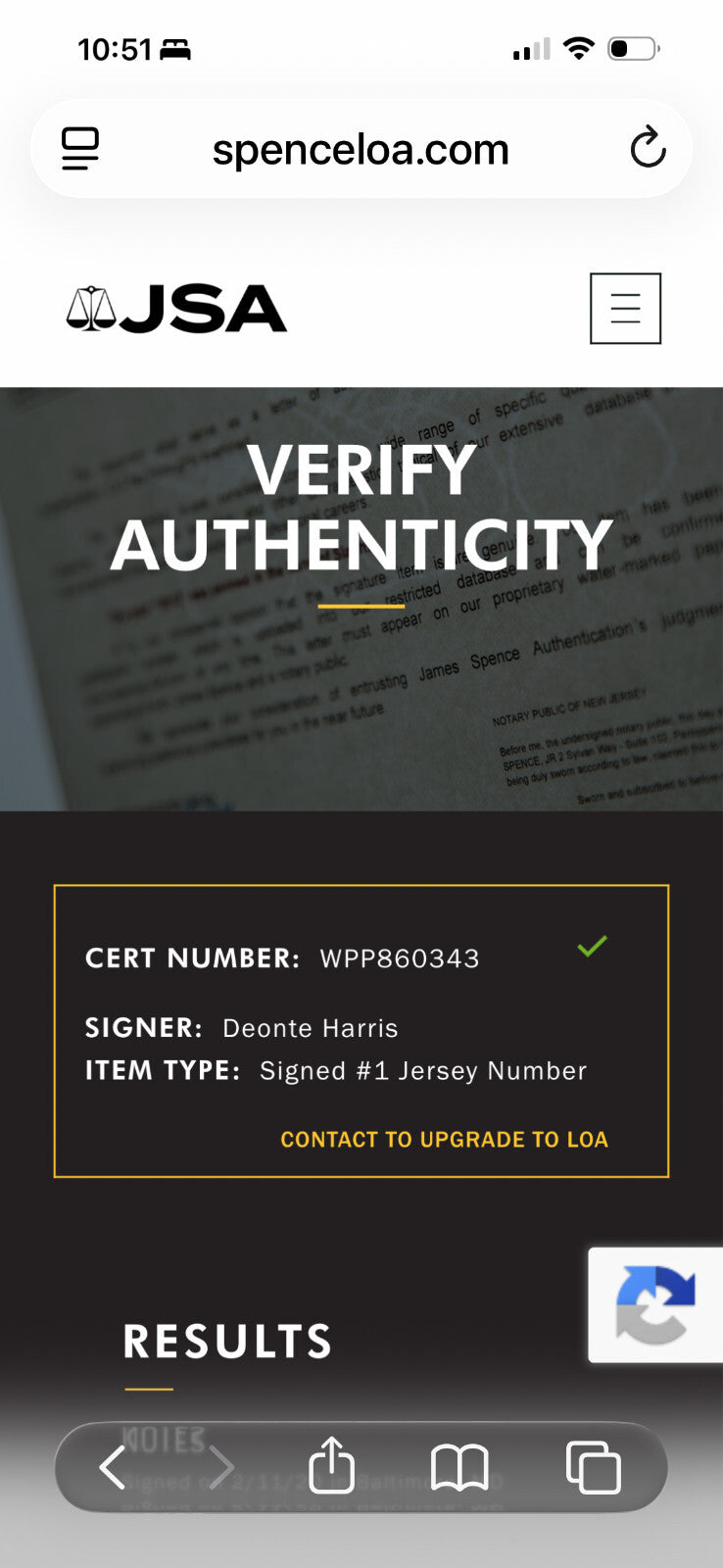 Deonte Harty Signed New Orleans Saints #11 Jersey – JSA Witnessed COA