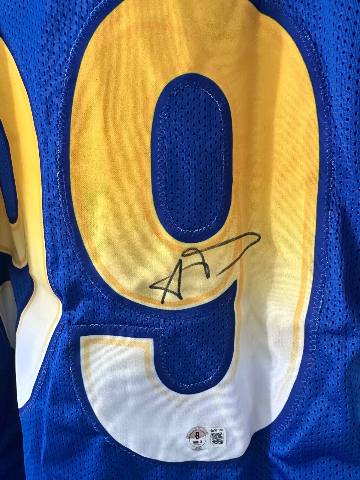 Aaron Donald Signed LA Rams Custom Jersey #99 – Beckett Witnessed
