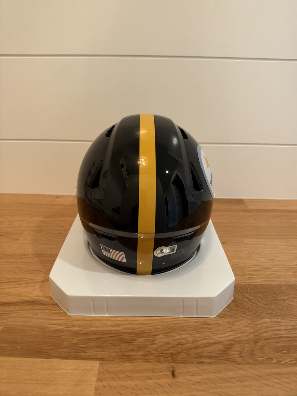 Jerome Bettis Signed Steelers SpeedFlex MIDI Helmet Gold Visor Beckett