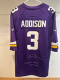 Jordan Addison Signed Vikings Nike Jersey – “Green Bay Sucks” – JSA  – Size L