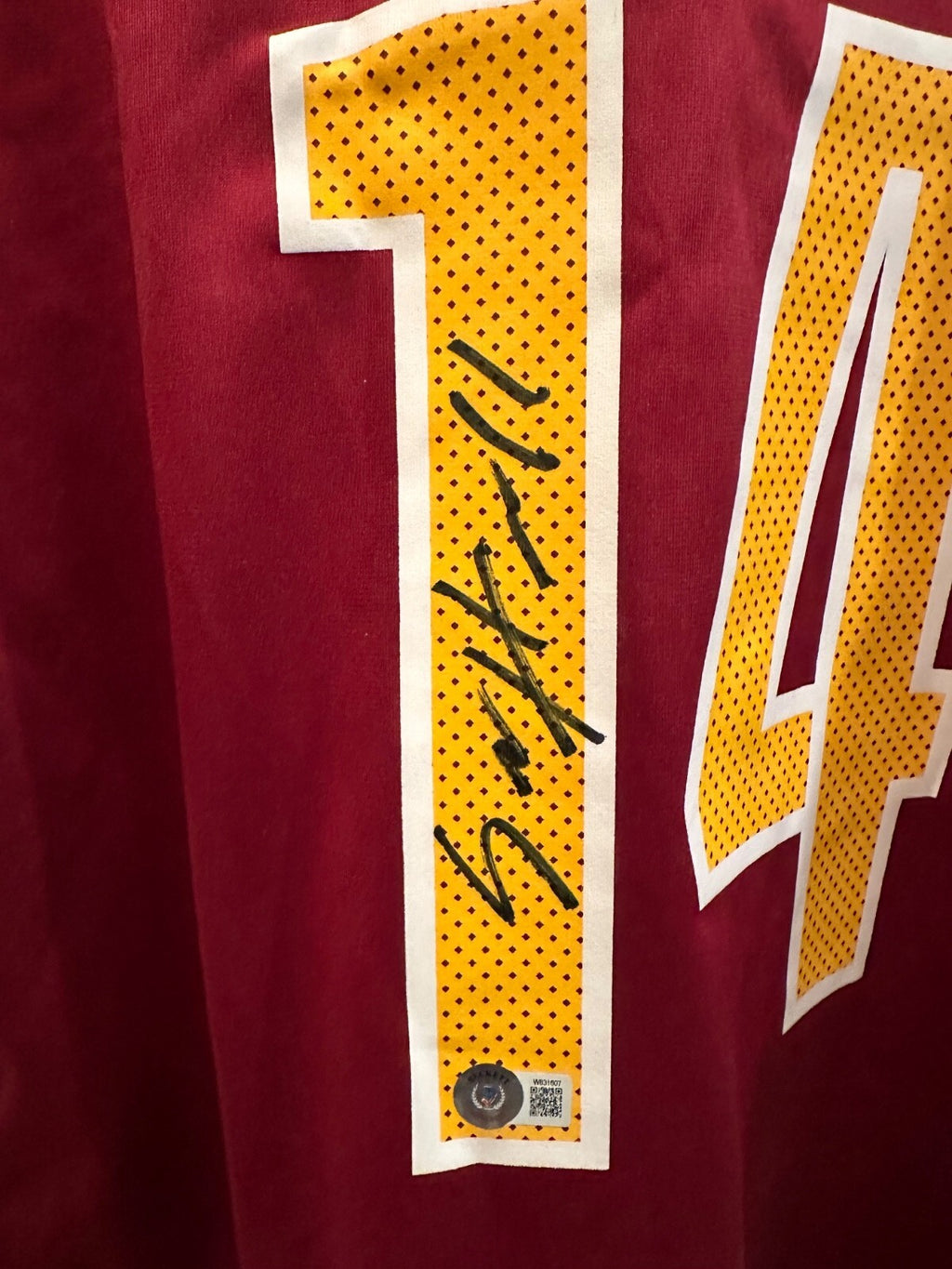 Sam Howell Signed Washington Commanders Nike Jersey – Beckett Witnessed – XL