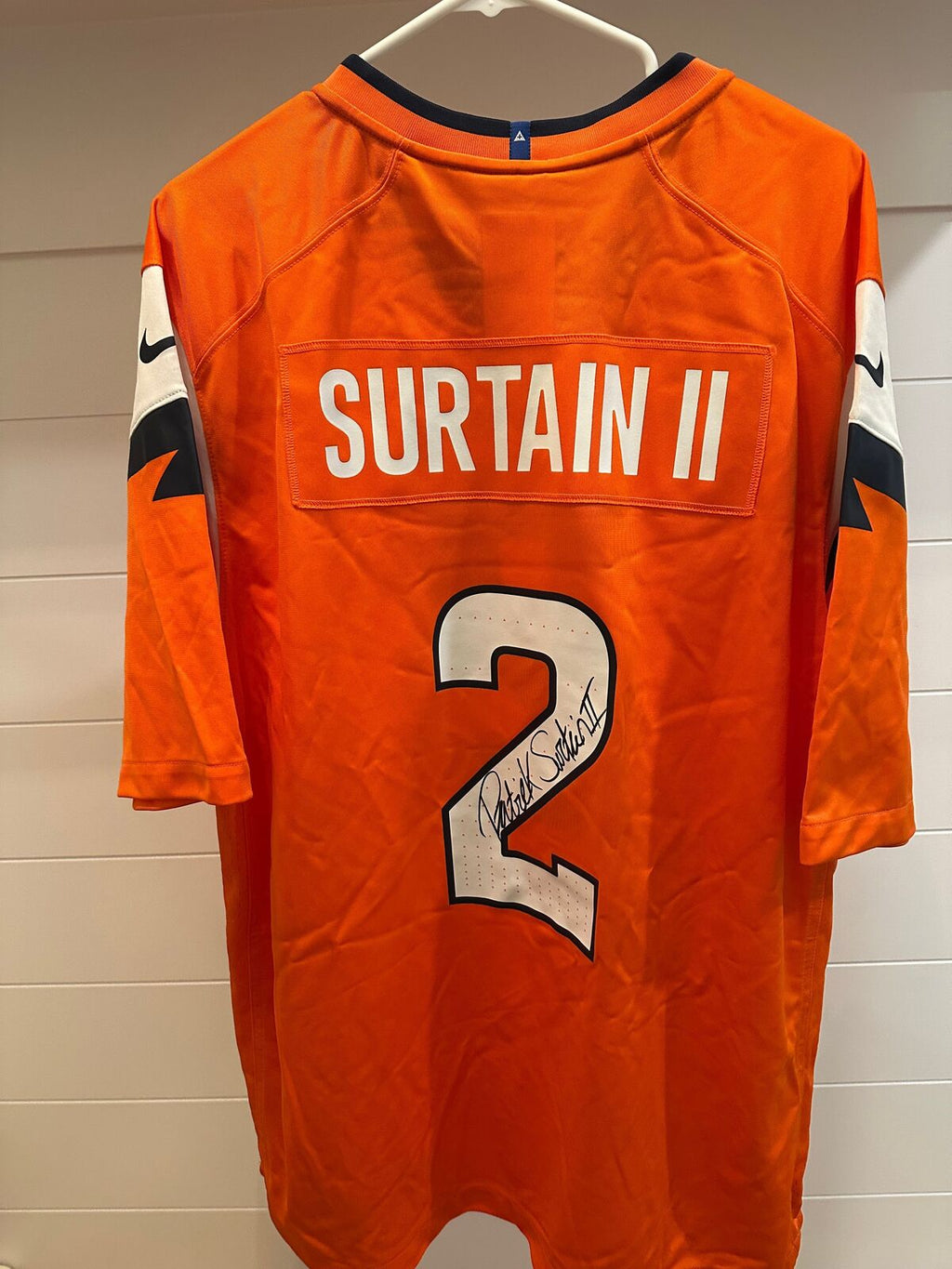 Patrick Surtain II Signed Denver Broncos Nike #2 Jersey – Beckett Witnessed – XL