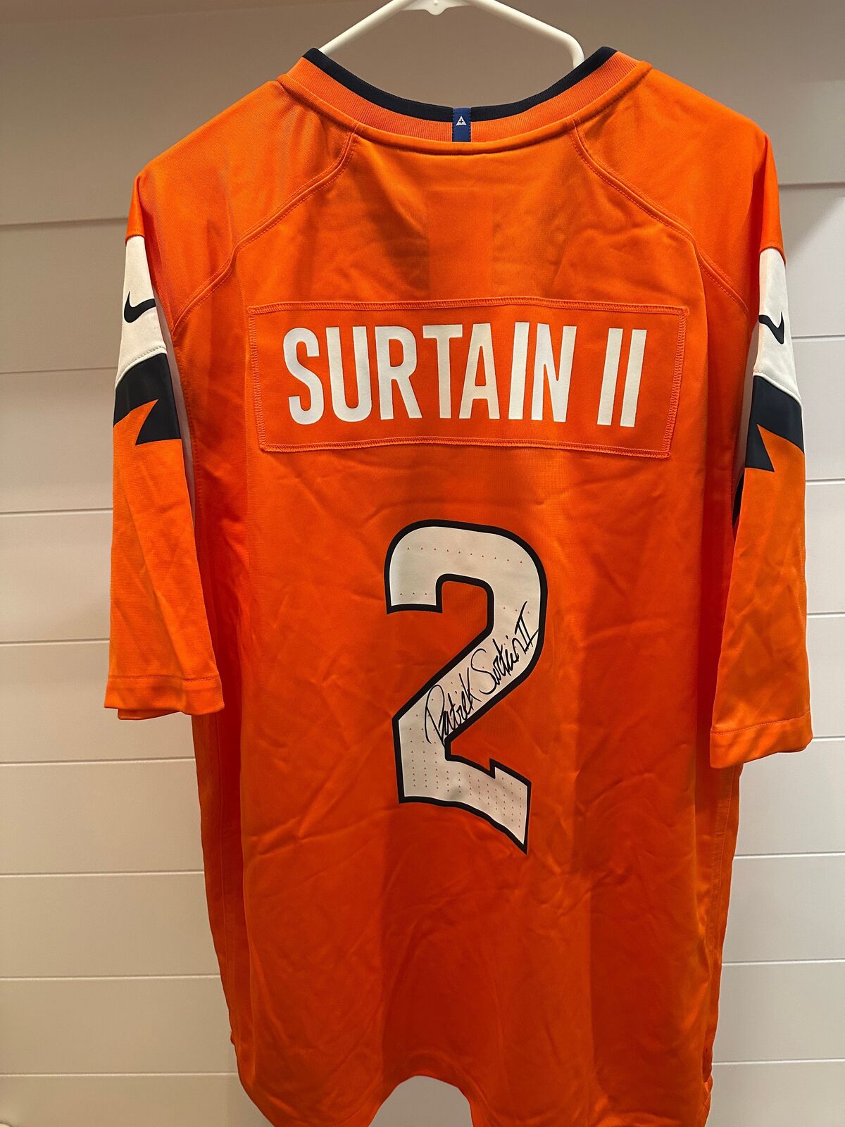 Patrick Surtain II Signed Denver Broncos Nike #2 Jersey – Beckett Witnessed – XL