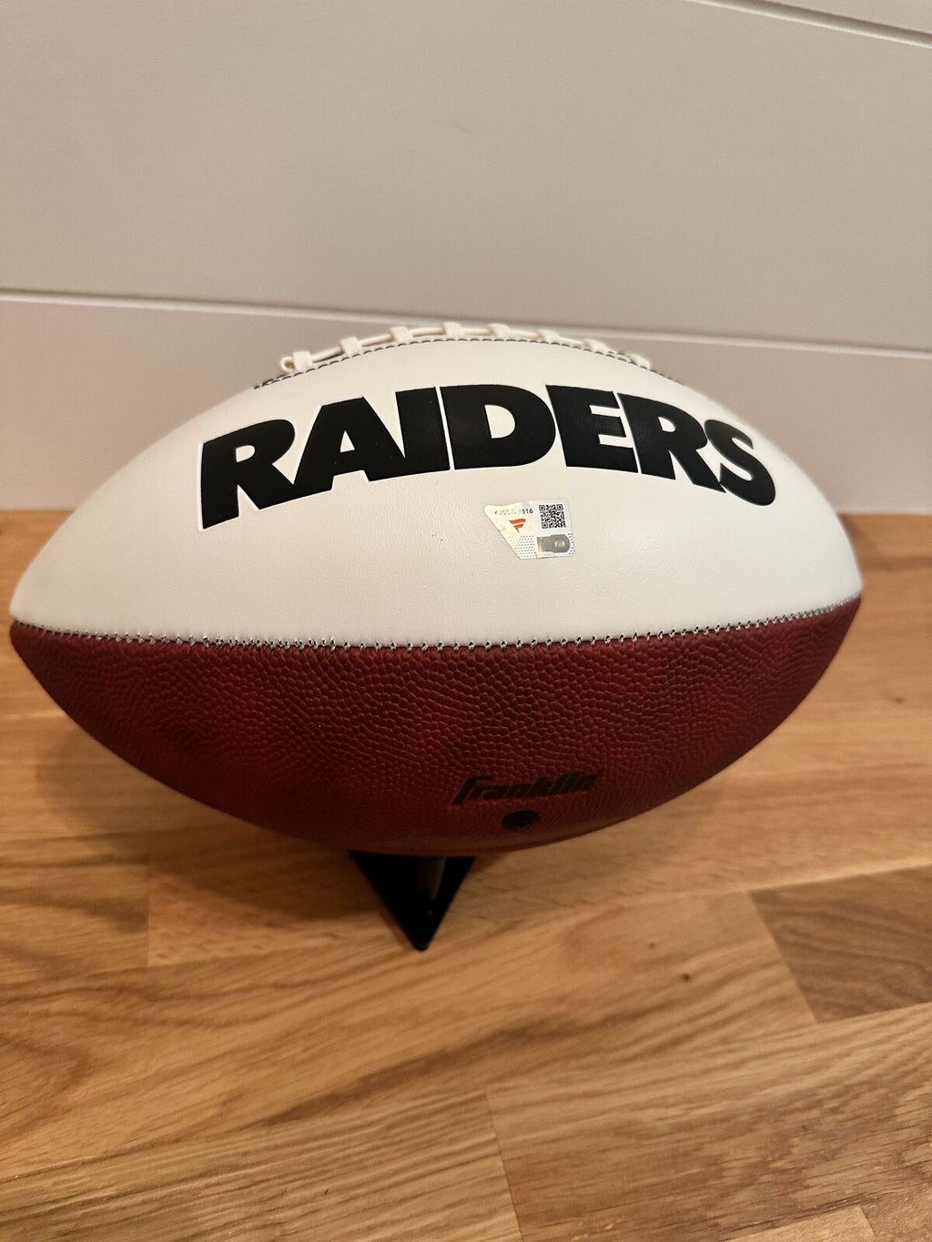 Geno Smith Signed Las Vegas Raiders Logo Football – Fanatics Authenticated