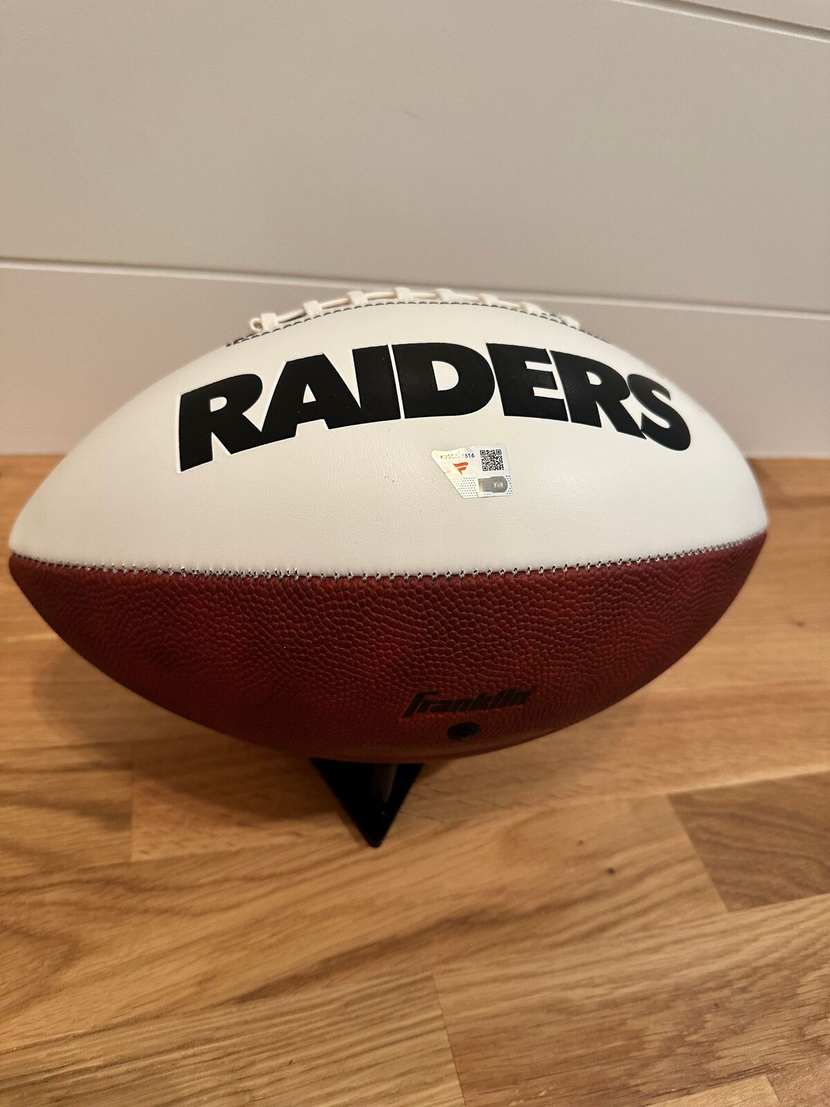 Geno Smith Signed Las Vegas Raiders Logo Football – Fanatics Authenticated