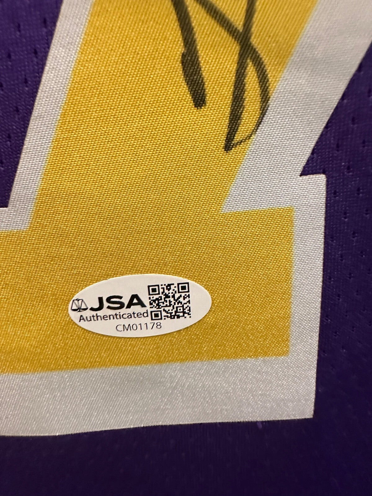 Gabe Vincent Signed Lakers Jordan Jersey – JSA Authenticated – Size 48
