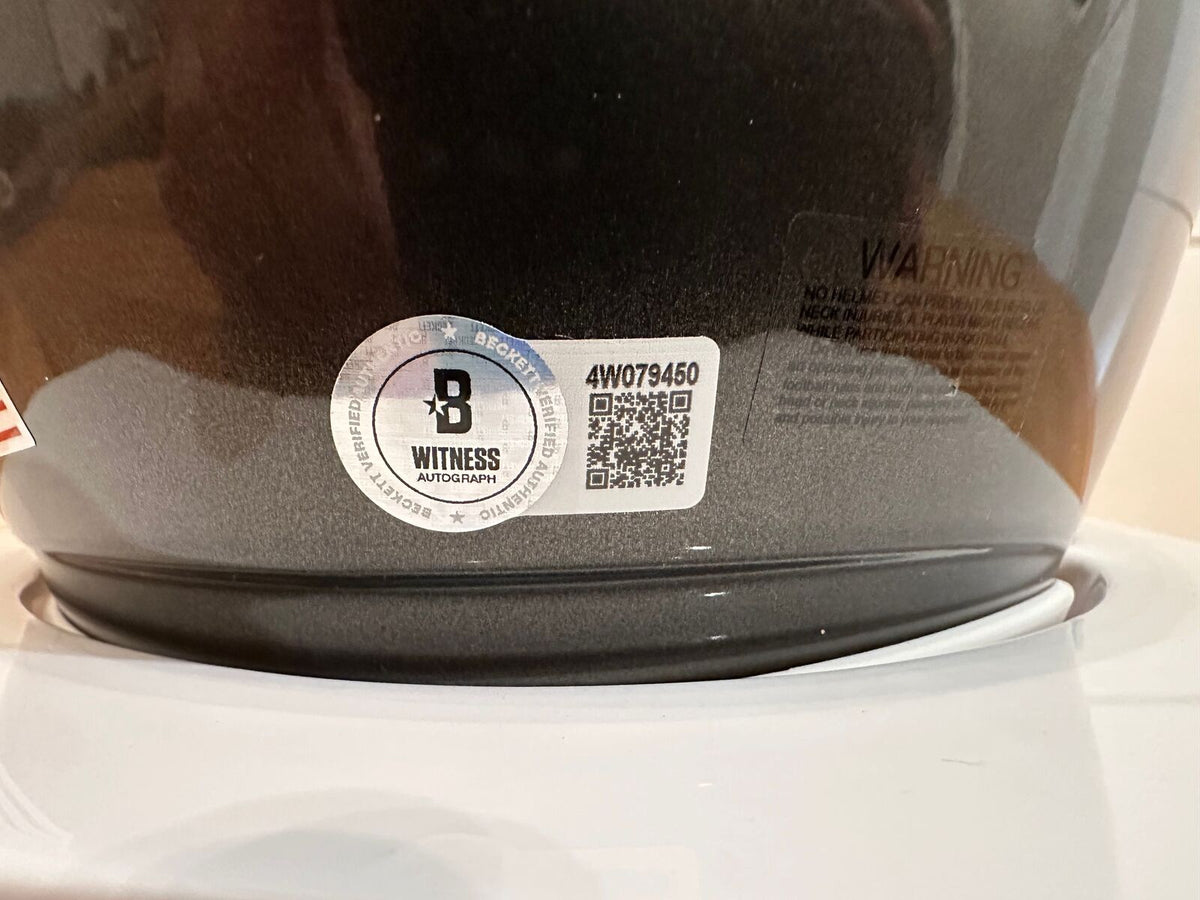 Bucky Irving Signed Tampa Bay Buccaneers Riddell SpeedFlex MIDI Helmet – Beckett