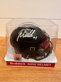 Justin Fields Signed Ohio State Buckeyes Black Mini Helmet — Beckett Witnessed