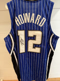 Dwight Howard Signed Orlando Magic Custom Jersey Blue Pinstripe XL JSA Witness