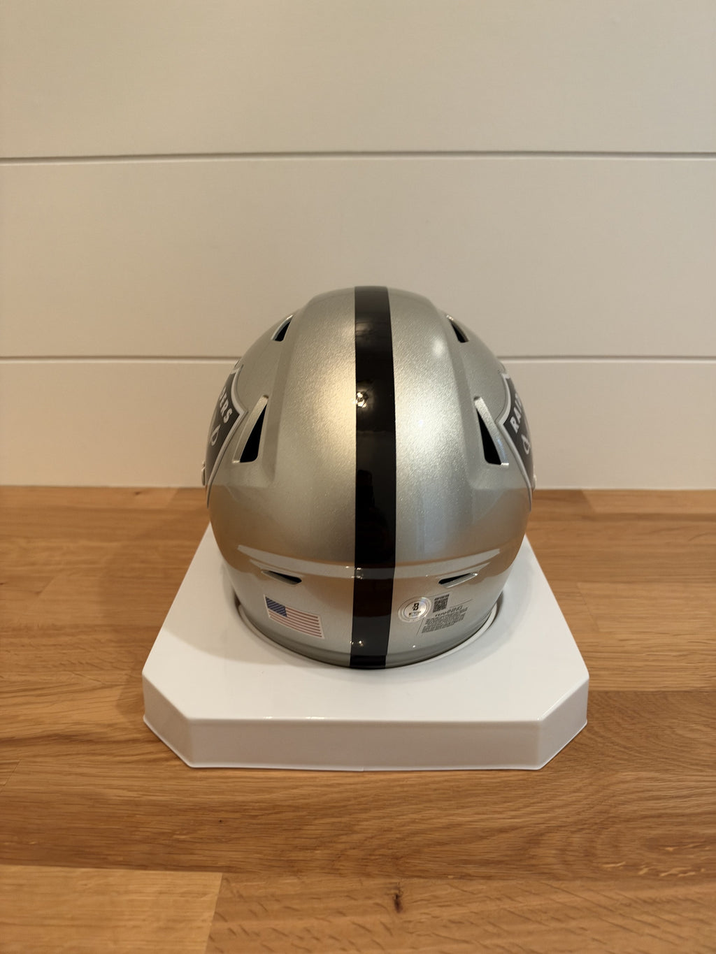 Ashton Jeanty Signed Raiders SpeedFlex MIDI Helmet Black Visor Beckett
