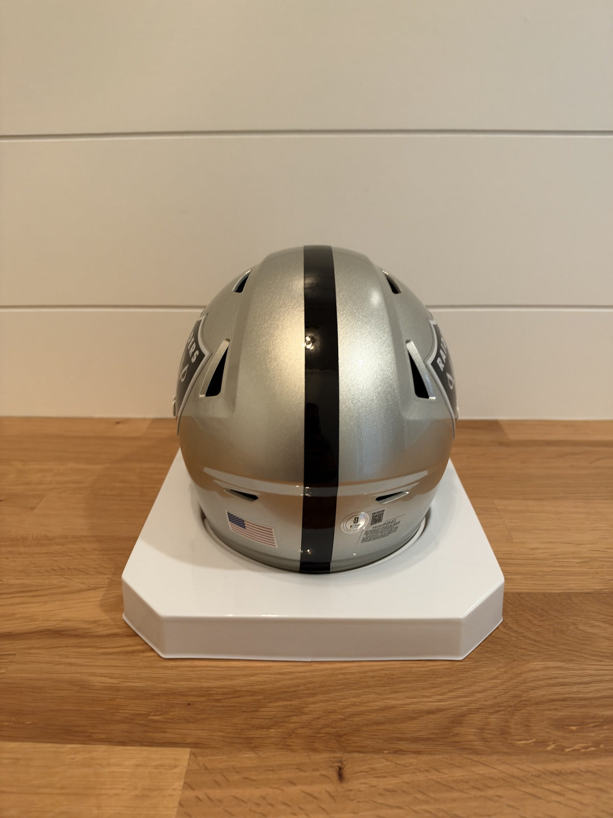 Ashton Jeanty Signed Raiders SpeedFlex MIDI Helmet Black Visor Beckett