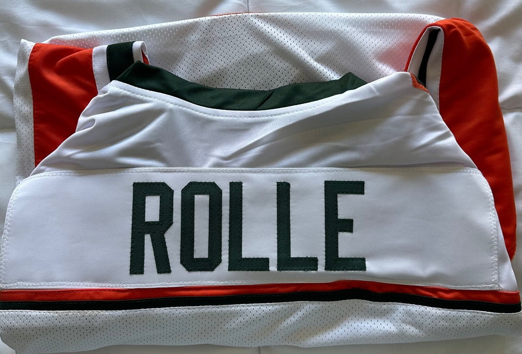 Antrel Rolle Signed Miami Hurricanes Jersey – Leaf Witnessed COA