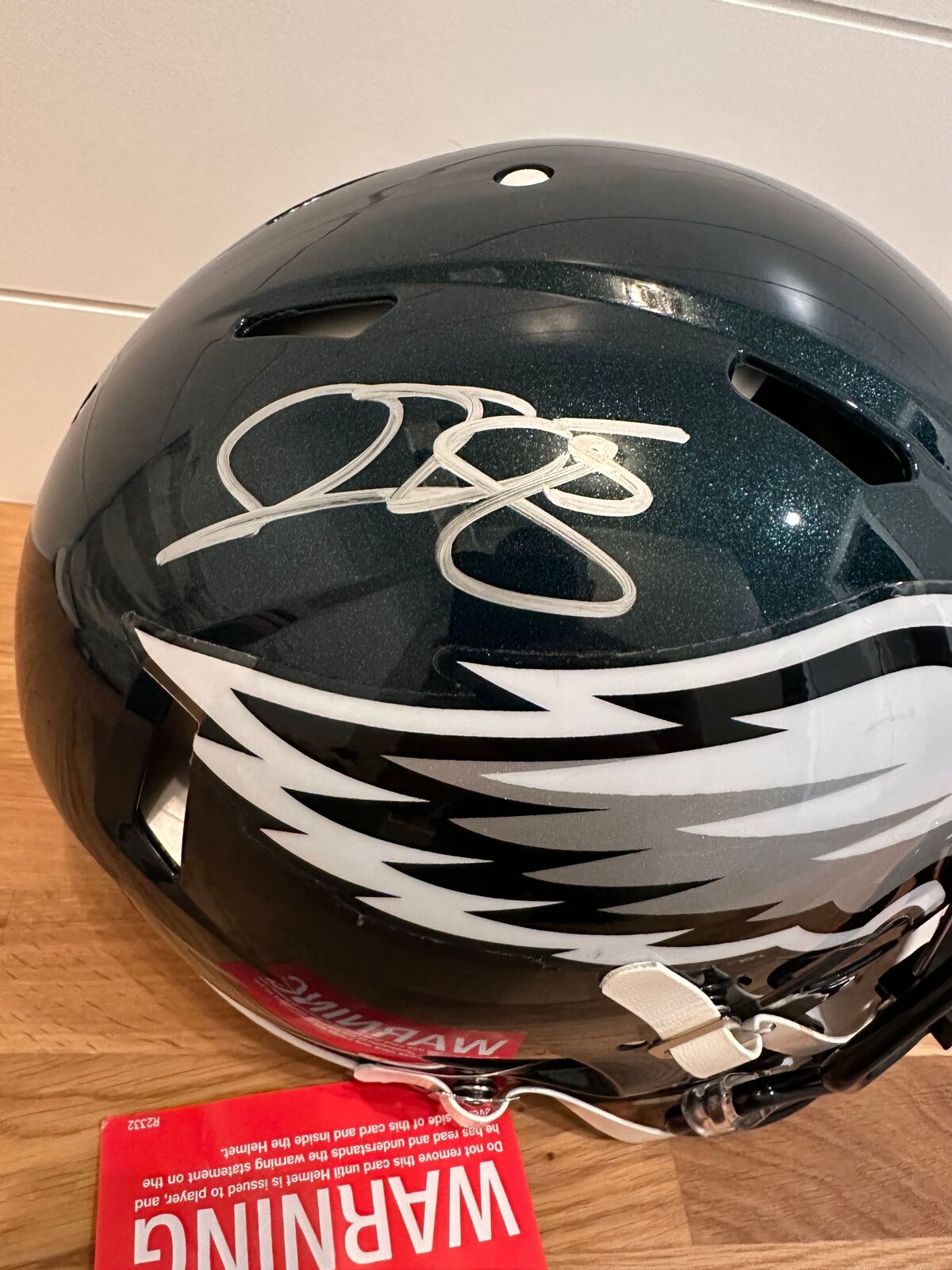 Donovan McNabb Signed Philadelphia Eagles FullSize Riddel Speed Authentic Helmet
