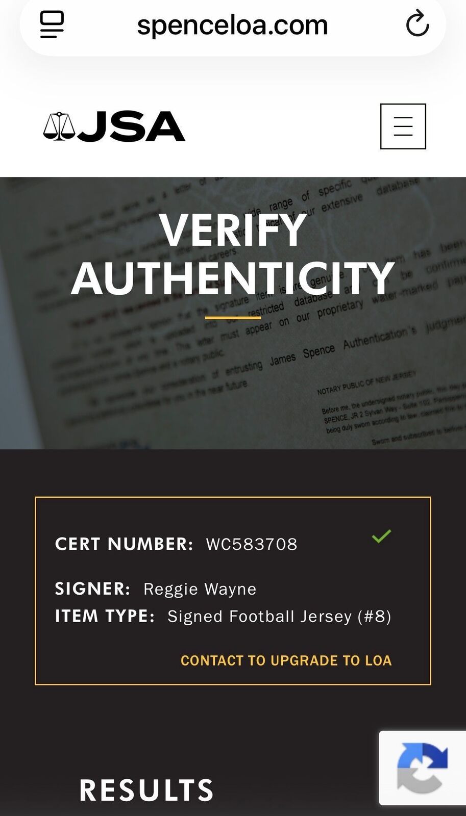 Reggie Wayne Signed Colts Jersey #87 – JSA Witness Authenticated