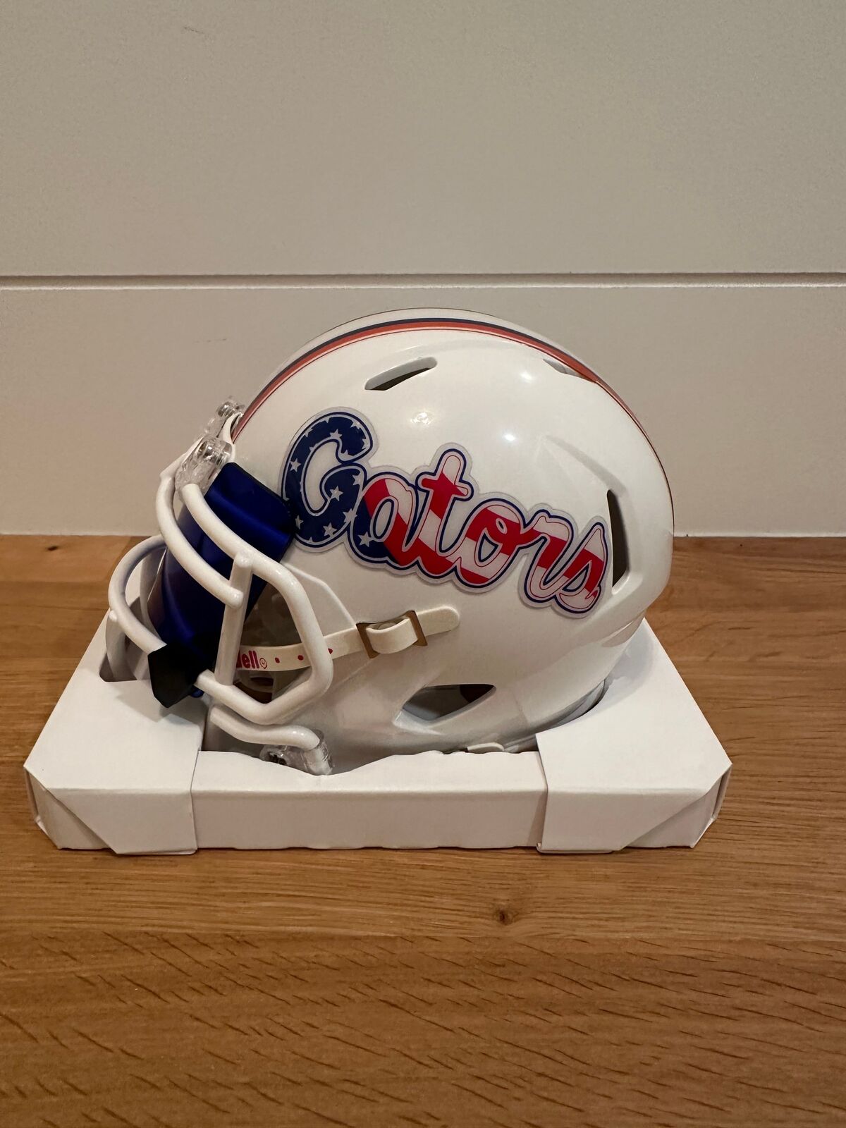 Ricky Pearsall Signed Florida Gators Stars & Stripes Riddell Speed Mini Helmet –