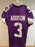 Jordan Addison Autographed Minnesota Vikings #3 Jersey – JSA Authenticated