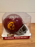 LenDale White signed USC Trojans Riddell mini helmet with JSA Witnessed