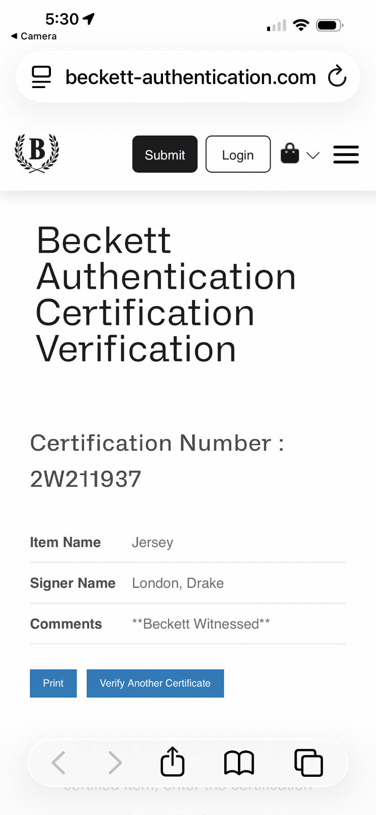 Drake London Signed Atlanta Falcons #5 Jersey – Beckett Witnessed