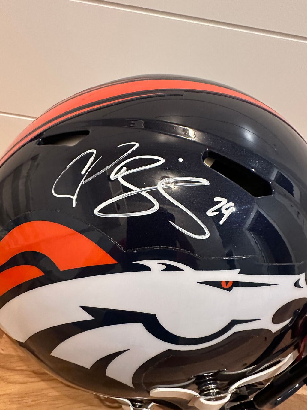 Champ Bailey Signed Denver Broncos Authentic SpeedFlex Helmet – Beckett