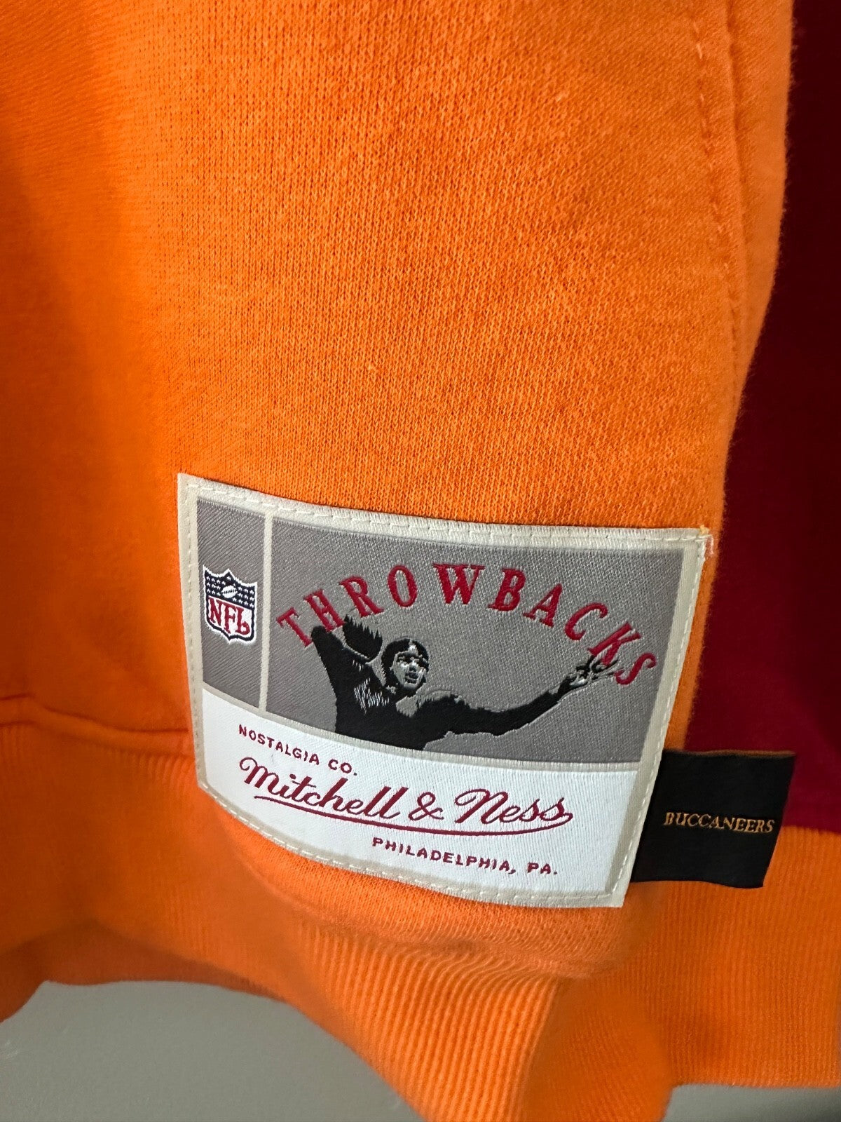 Mitchell & Ness Tampa Bay Buccaneers Throwback Big Face Hoodie XL NWT NFL