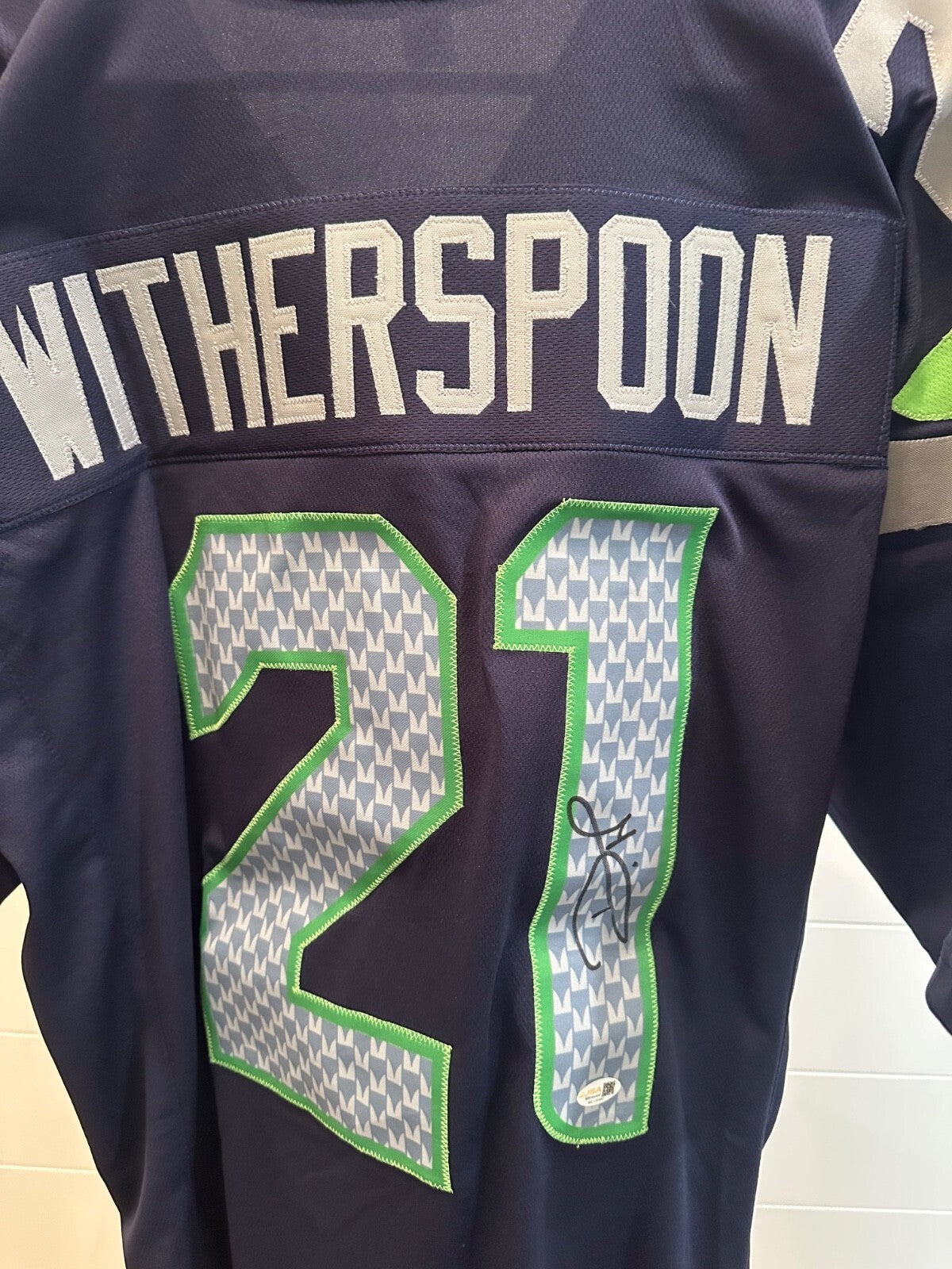 Devon Witherspoon Autographed Seahawks Jersey – JSA Witnessed