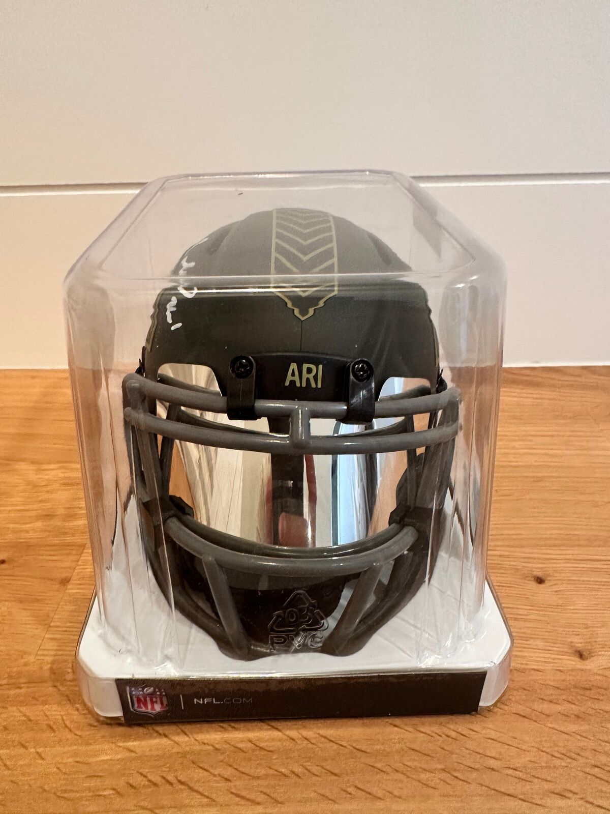 Antrel Rolle Signed Arizona Cardinals Mini Helmet with visor