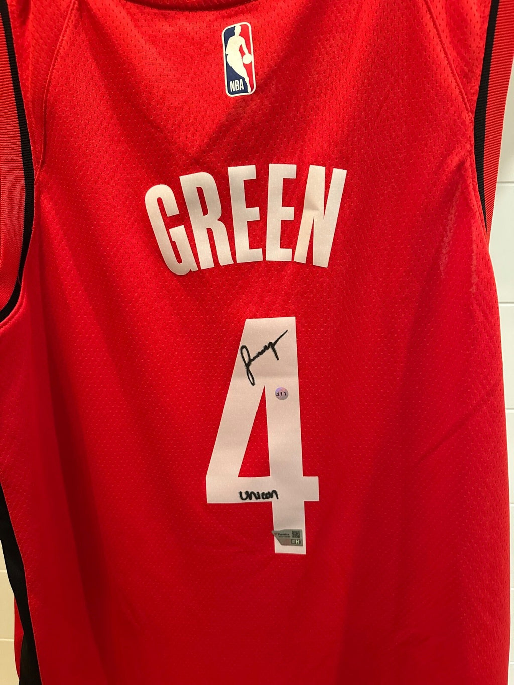 Jalen Green Signed Houston Rockets Nike Swingman Jersey – “Unicorn” – Fanatics
