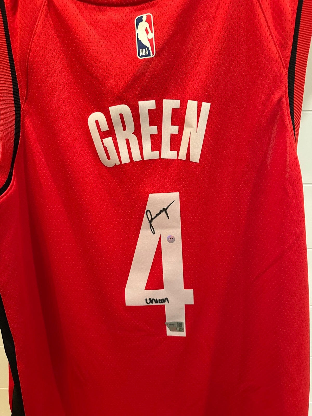 Jalen Green Signed Houston Rockets Nike Swingman Jersey – “Unicorn” – Fanatics