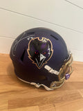 Ray Lewis Signed Baltimore Ravens 2024 Alternate Full-Size Replica Helmet –