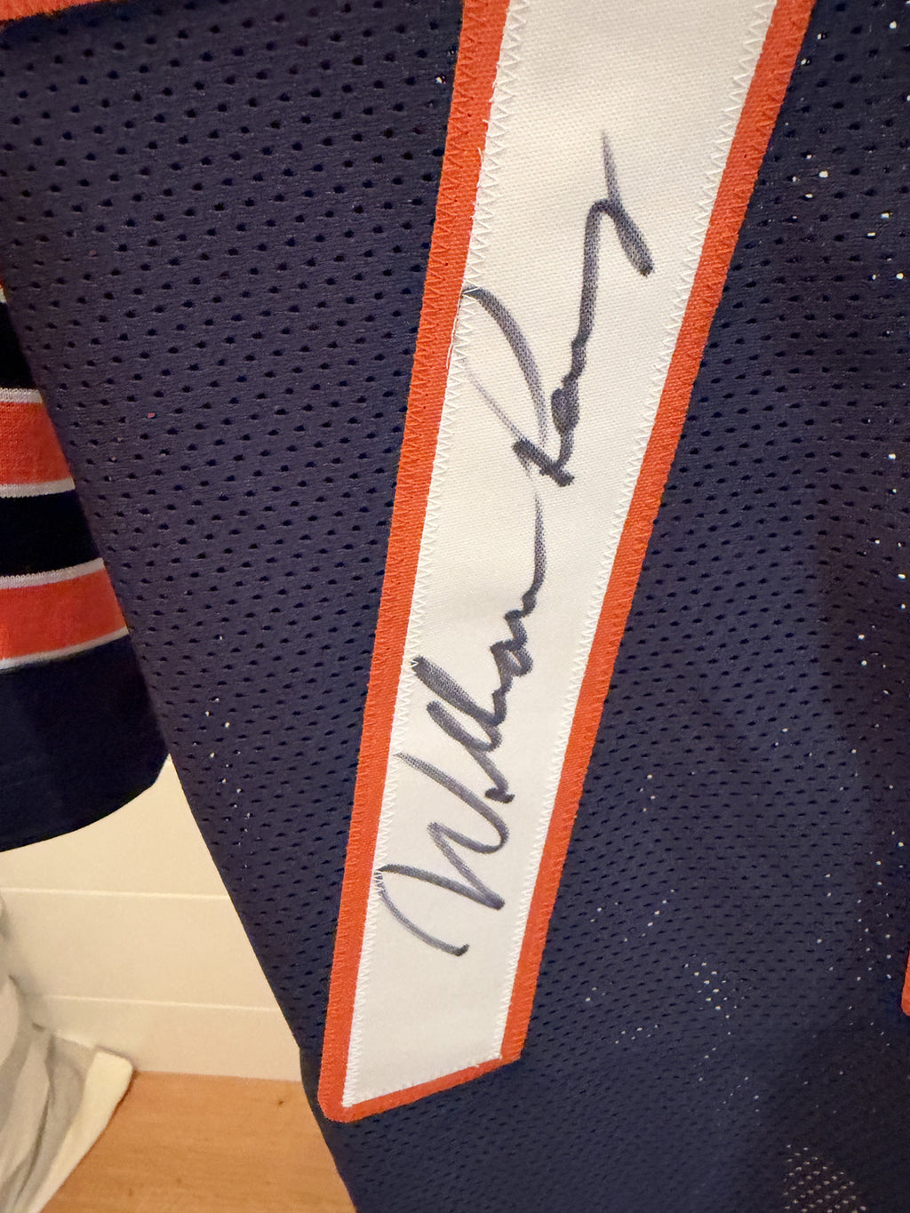 William Perry Signed Bears Custom Jersey #72 XL Navy JSA Witness COA