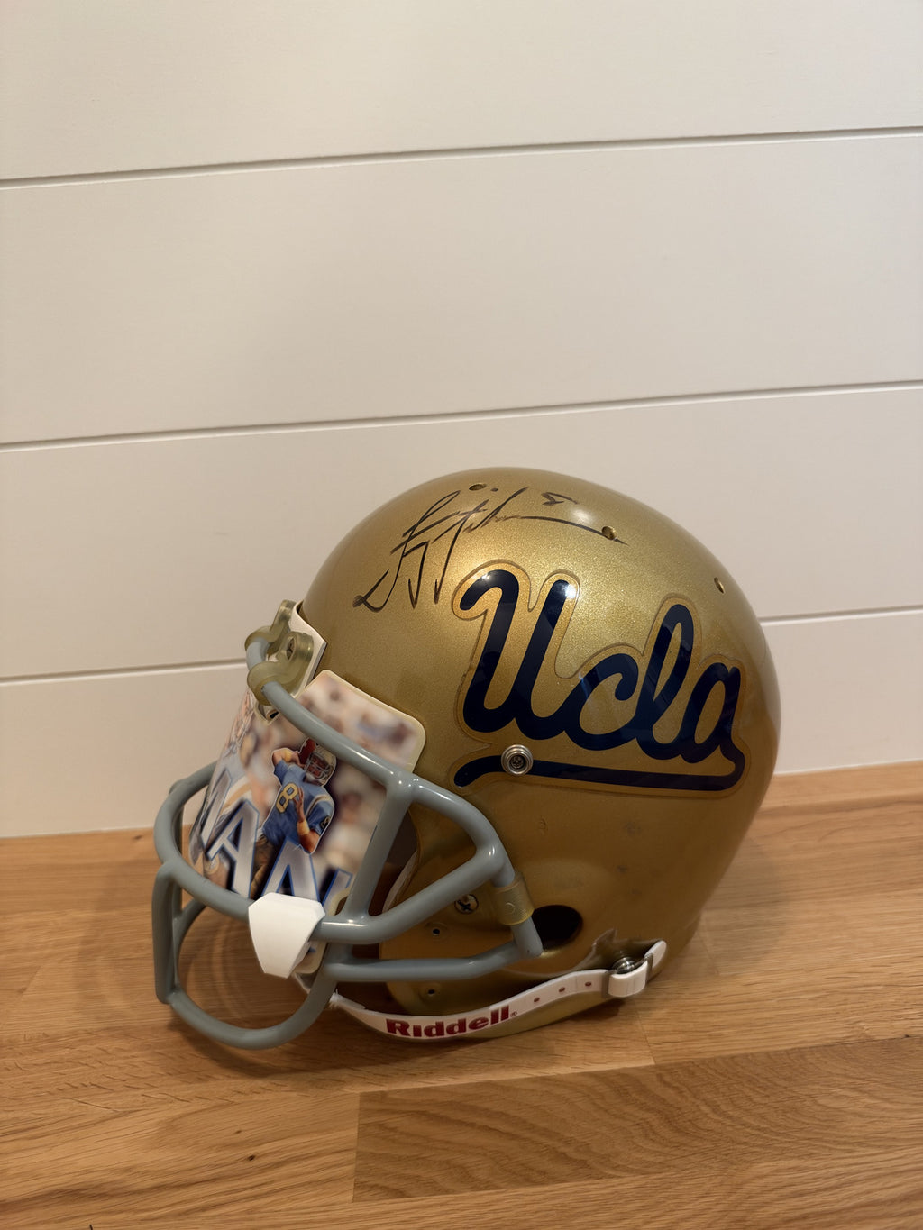 Troy Aikman Signed UCLA Bruins Riddell Full Size Helmet Custom Visor