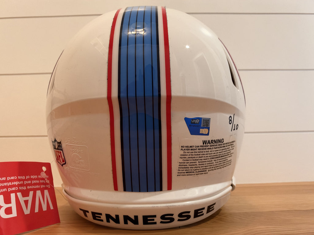 Carnell Tate Signed Titans Authentic Riddell Speed Helmet 8/10  Inscribed