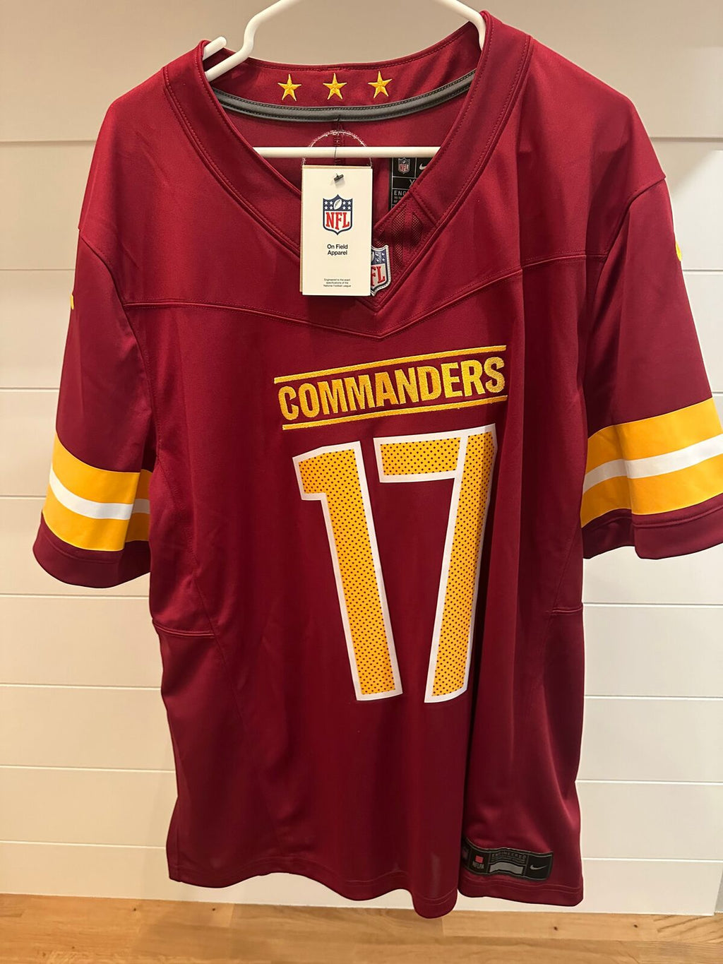 Terry McLaurin Signed “Scary Terry / HTTC” Commanders Nike Jersey XL Fanatics