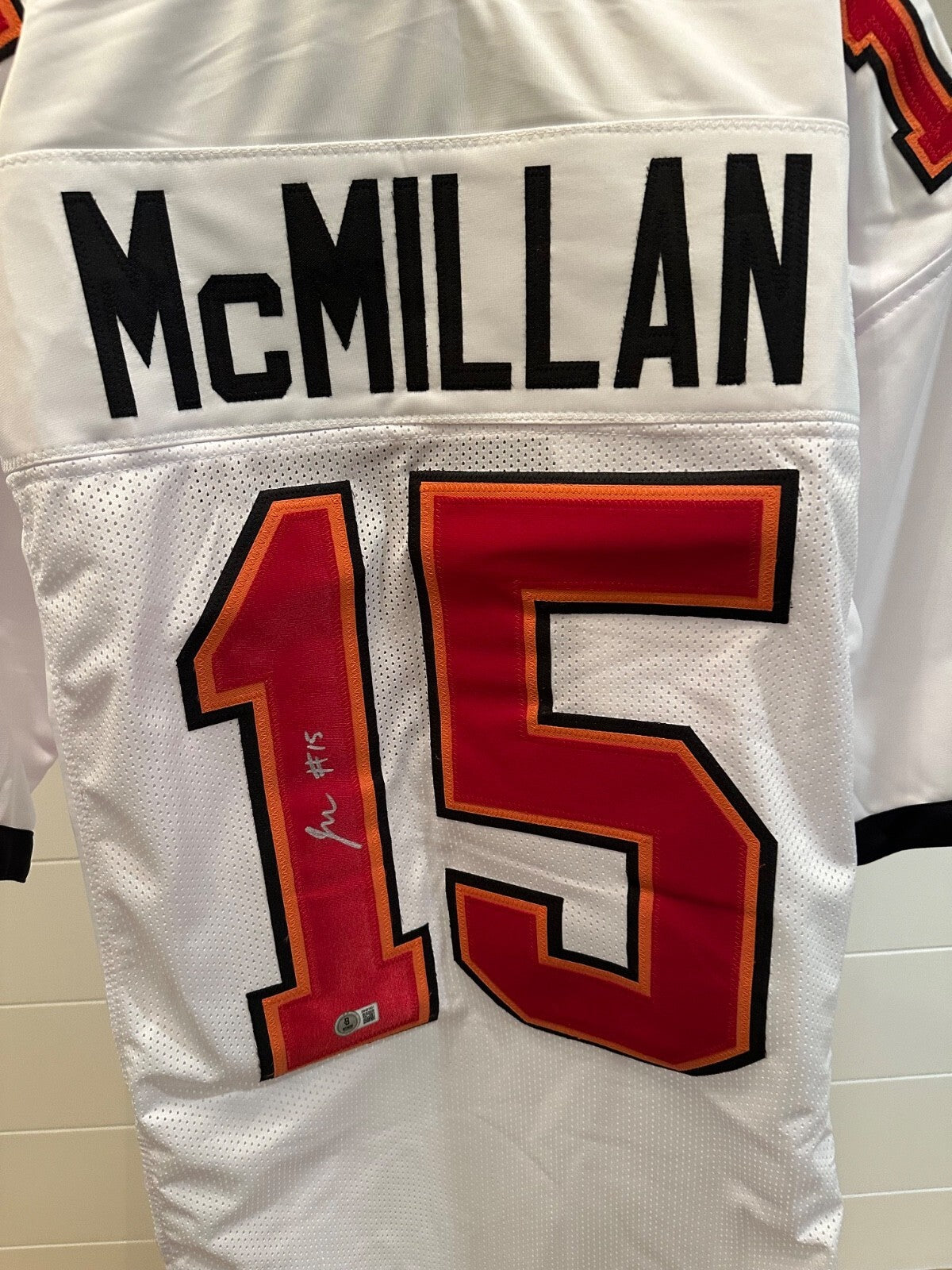 Jalen McMillan Signed Tampa Bay Buccaneers #15 Jersey – Beckett Witnessed