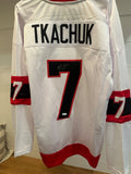 Brady Tkachuk Signed Ottawa Senators White Jersey – JSA Authenticated