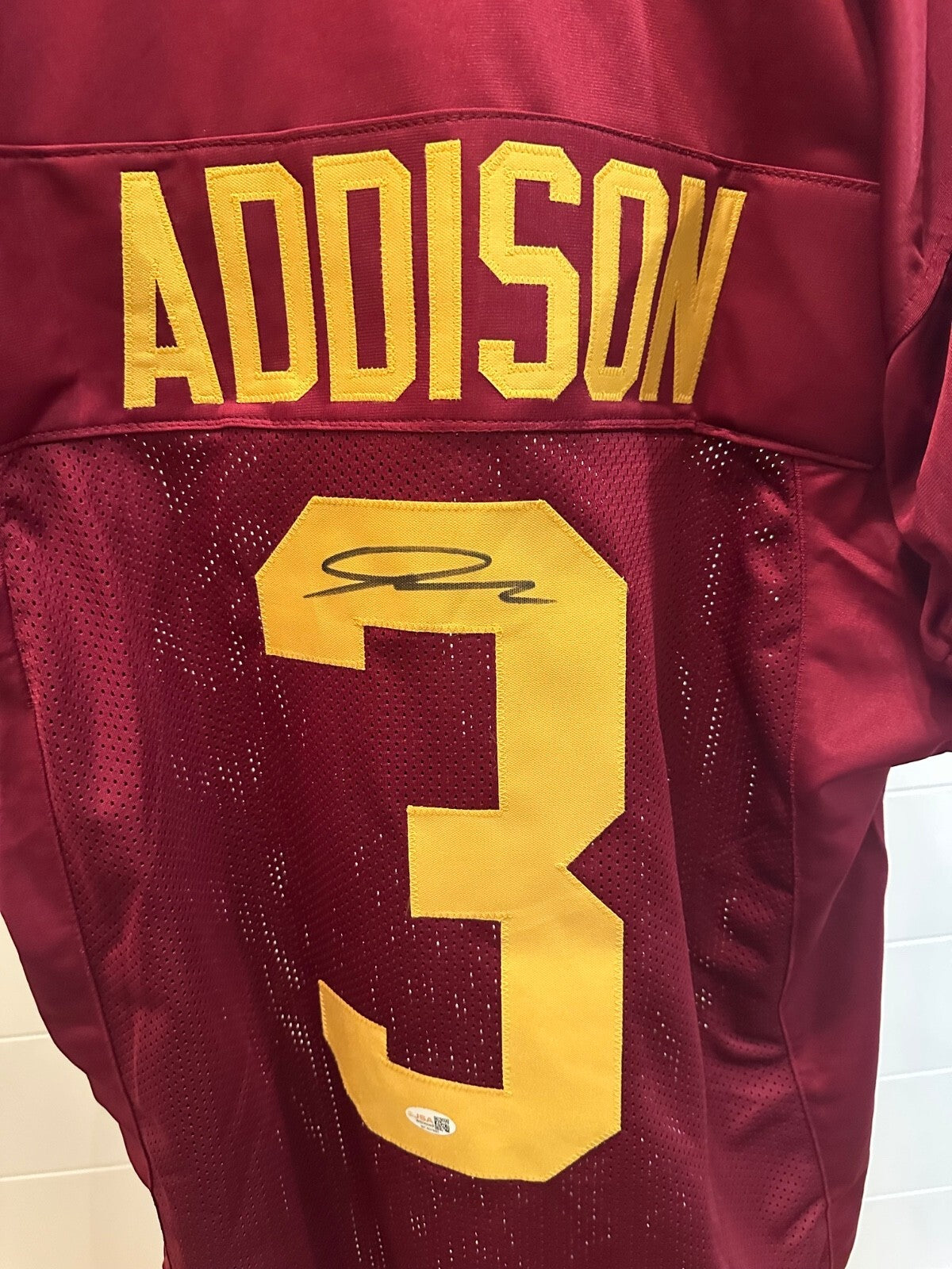 Jordan Addison Autographed USC Trojans Jersey – JSA Witnessed