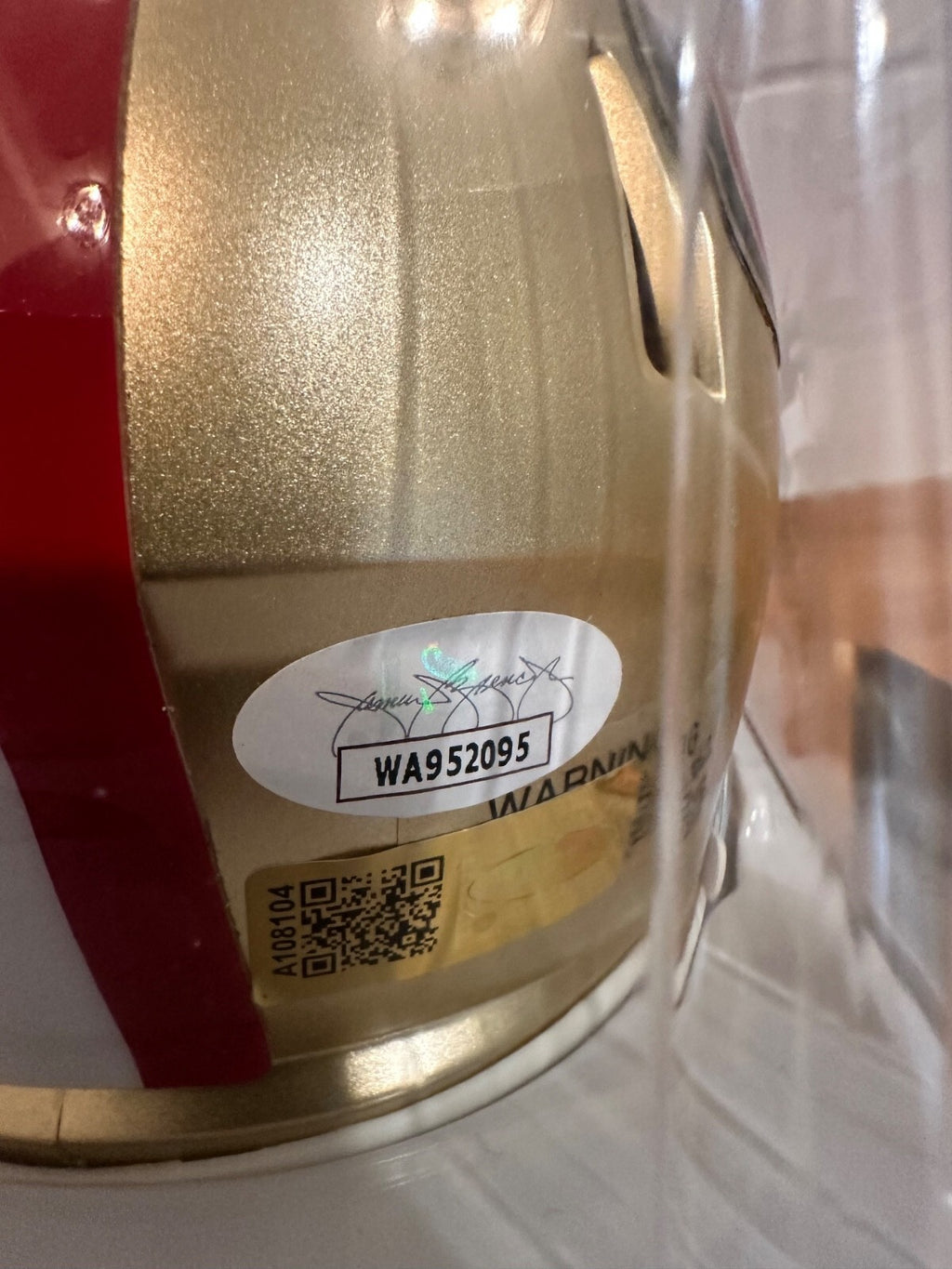 Brandon Aiyuk Signed 49ers Speed Mini Helmet – JSA & PIA COA