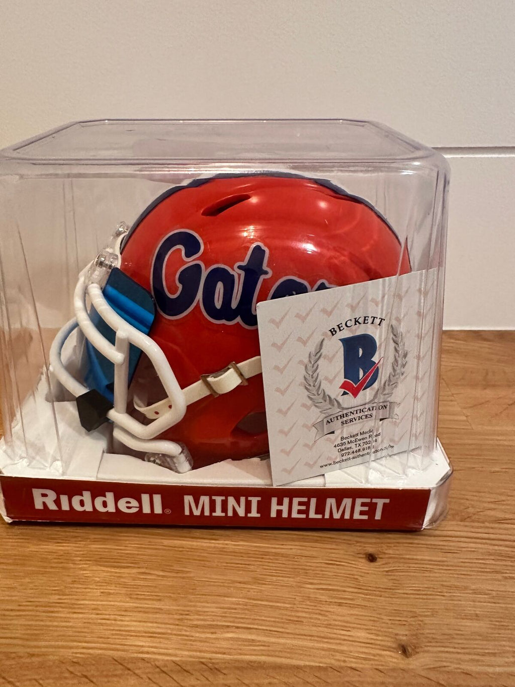 Kyle Pitts Signed Florida Gators Riddell Speed Mini Helmet Beckett WF51893