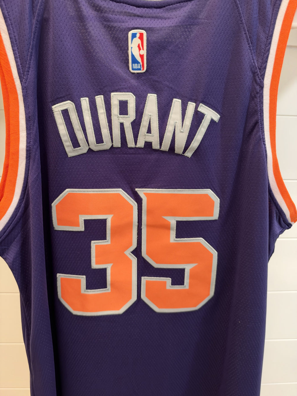 Kevin Durant Phoenix Suns #35 Purple Basketball Jersey Size 52 Unsigned