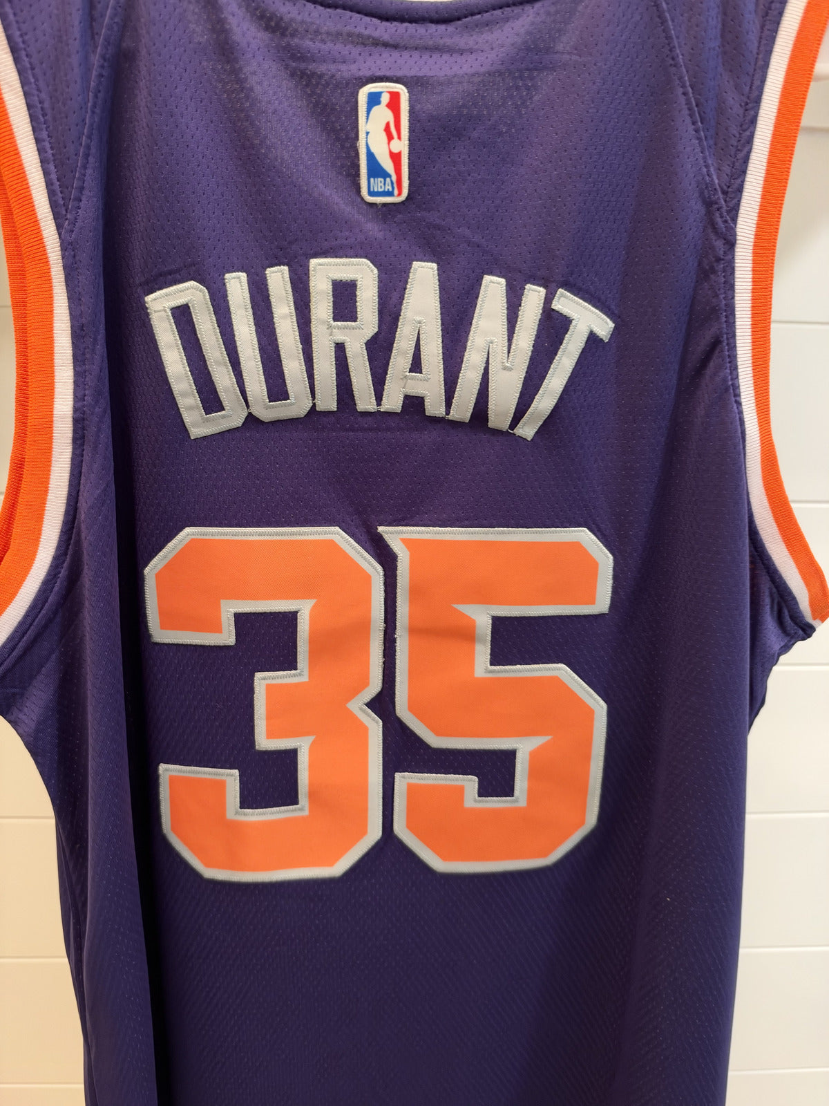Kevin Durant Phoenix Suns #35 Purple Basketball Jersey Size 52 Unsigned