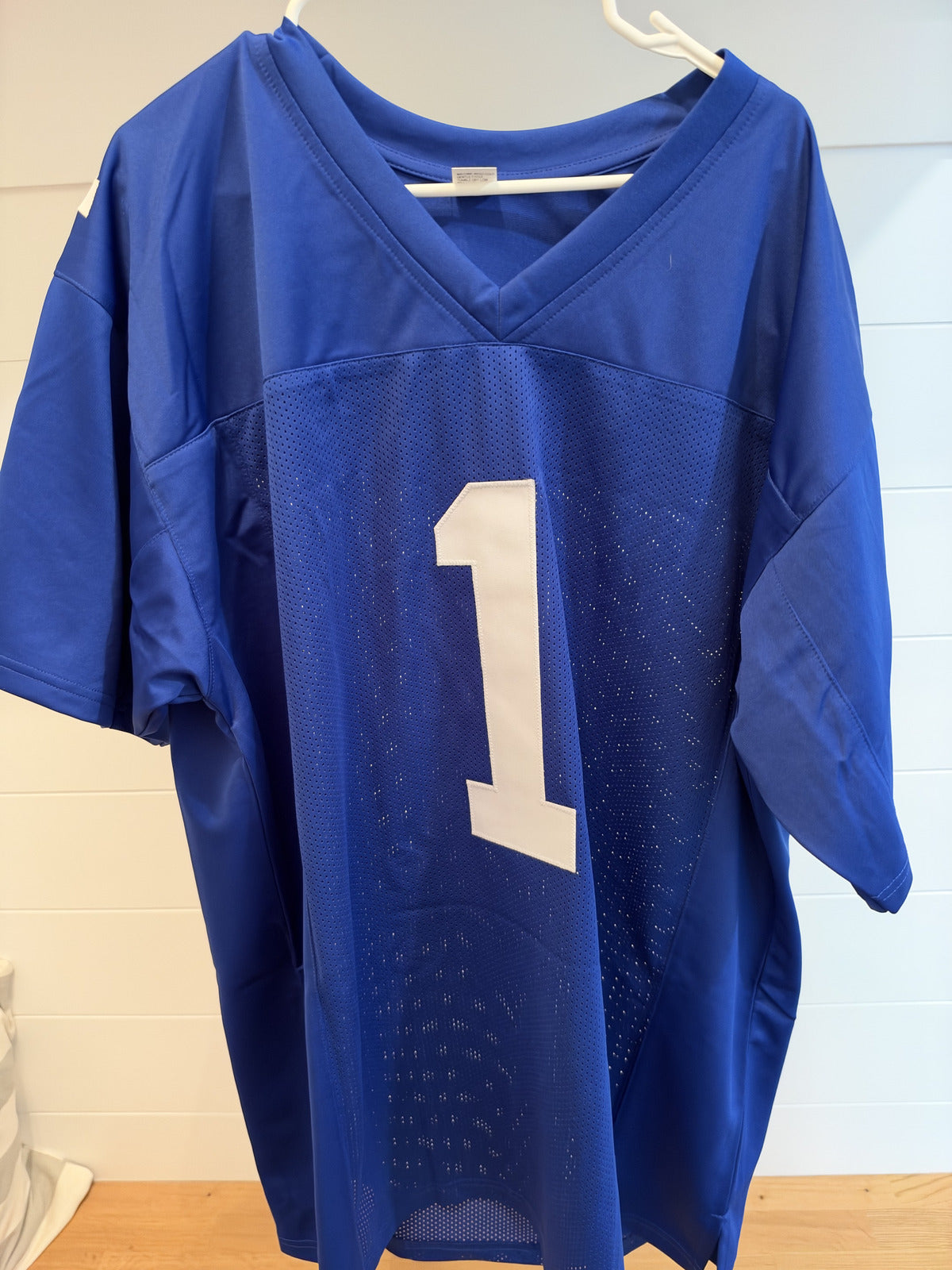 Abdul Carter Signed New York Giants Custom Jersey #1 Blue JSA COA